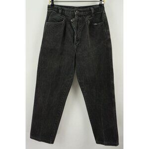 Vintage Ozark Mountain Women's Size 11/12 x 36 Black High Waist Western Jeans